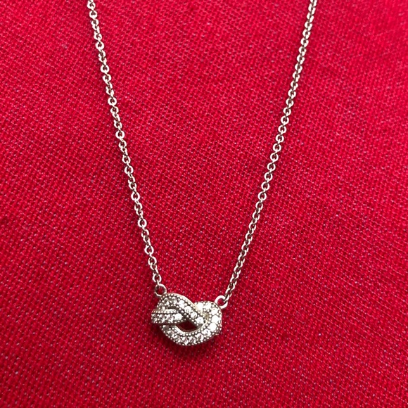 Silver and Swarovski crystal necklace - Picture 4 of 5